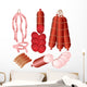 Meat Products Wall Decal