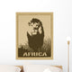 Africa Image with Lion Wall Decal