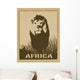 Africa Image with Lion Wall Decal