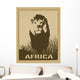 Africa Image with Lion Wall Decal