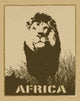 Africa Image with Lion Wall Decal