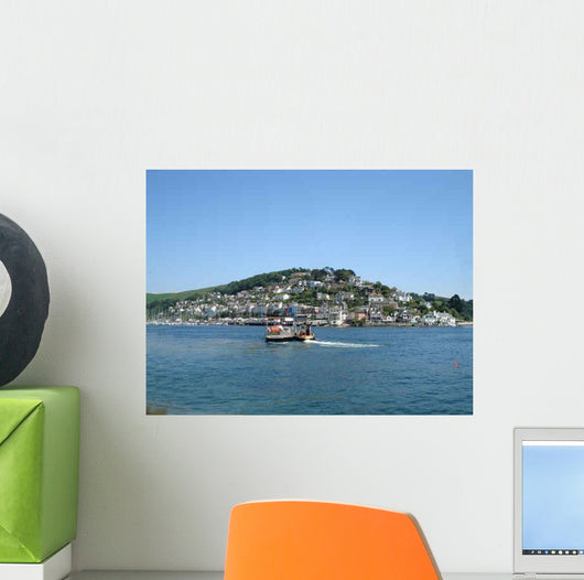 Boats Leaving Harbor Wall Decal