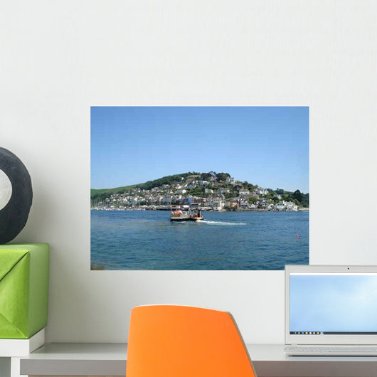 Boats Leaving Harbor Wall Decal