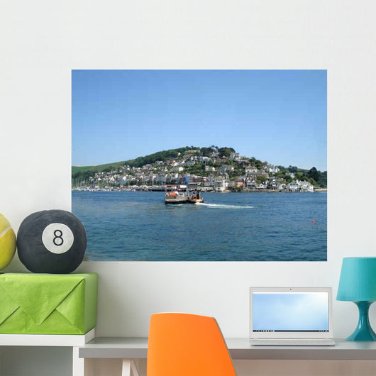 Boats Leaving Harbor Wall Decal