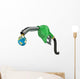 Earth Globe Drop Coming Wall Decal