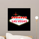 Las Vegas Sign Night Wall Decal