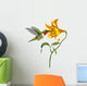 Colorful Tropical Bird and Flower Graphic Wall Decal
