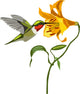 Colorful Tropical Bird and Flower Graphic Wall Decal