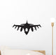 Fighter Jet Silhouette Wall Decal