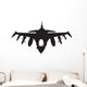 Fighter Jet Silhouette Wall Decal