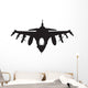 Fighter Jet Silhouette Wall Decal