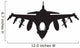 Fighter Jet Silhouette Wall Decal