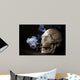 Smoking Skull Wall Decal Design 1