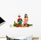 Healthy Kids Eating Vegetables Wall Decal