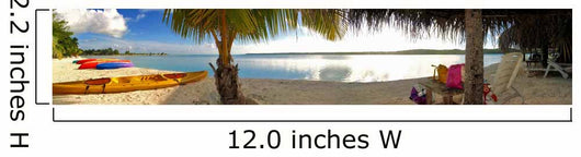 Aitutaki Panoramic Wall Decal