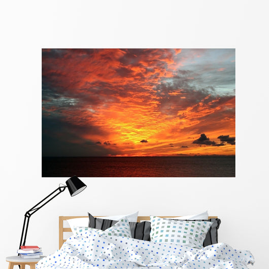 Sunset African Style Wall Decal