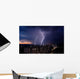 Lightning over City Wall Decal