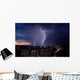 Lightning over City Wall Decal