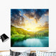 Green Water Lake Forest Wall Decal