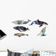 Watercolor Whales Sea Animals Wall Decal