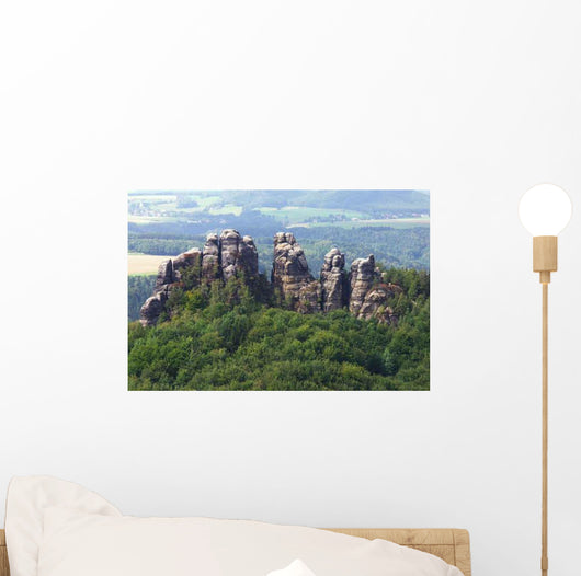 Schrammsteine Elbsandsteingebirge Wall Decal