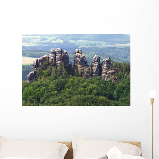 Schrammsteine Elbsandsteingebirge Wall Decal
