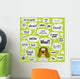 Various Phrases Comic Bubbles Wall Decal