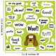 Various Phrases Comic Bubbles Wall Decal