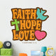 1970s Vintage Christian T-shirt Wall Decal