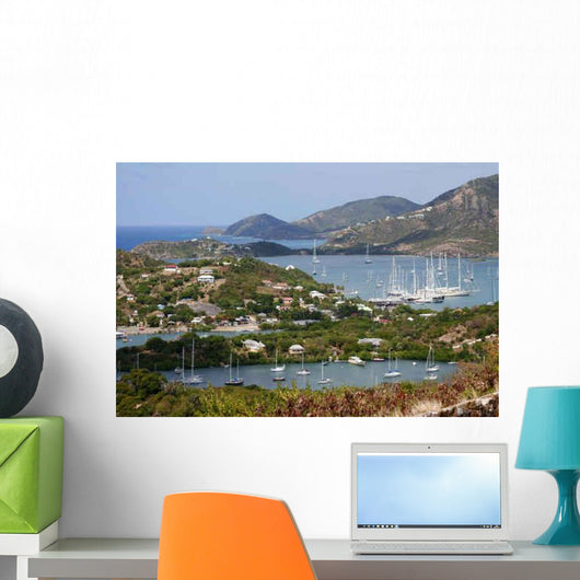 Yachts Falmouth Bay Wall Decal