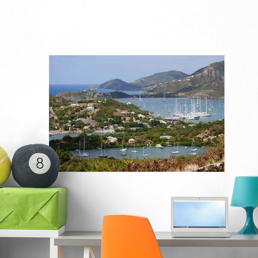 Yachts Falmouth Bay Wall Decal
