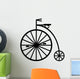 Silhouette of Pennyfarthing Cycle Wall Decal