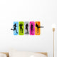 Fitness Silhouettes Set Wall Decal