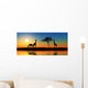 Family Giraffes Wall Decal Panoramic