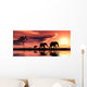 Family of Elephants Wall Mural