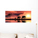 Family of Elephants Wall Mural