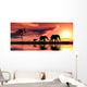 Family of Elephants Wall Mural