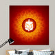 Lord Ganesha On Mandala Background Wall Mural
