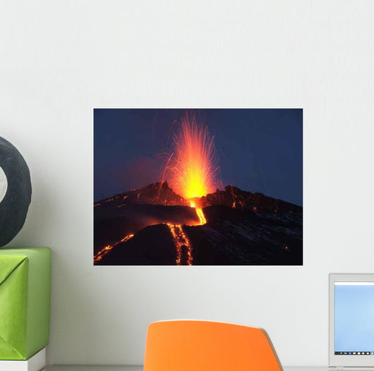 Eruption Etna Wall Decal Design 2