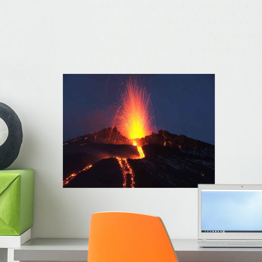 Eruption Etna Wall Decal Design 2
