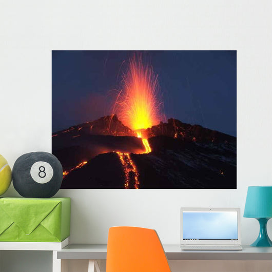 Eruption Etna Wall Decal Design 2
