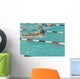 Competitive Swimmer Wall Mural