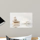 Wellness Still Life Pebbles and White Lily Wall Mural