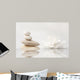 Wellness Still Life Pebbles and White Lily Wall Mural