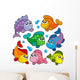 Various Cute Fishes Collection 2 Wall Decal