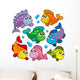 Various Cute Fishes Collection 2 Wall Decal