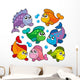 Various Cute Fishes Collection 2 Wall Decal