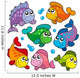 Various Cute Fishes Collection 2 Wall Decal