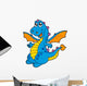 Cute Blue Dragon Wall Decal
