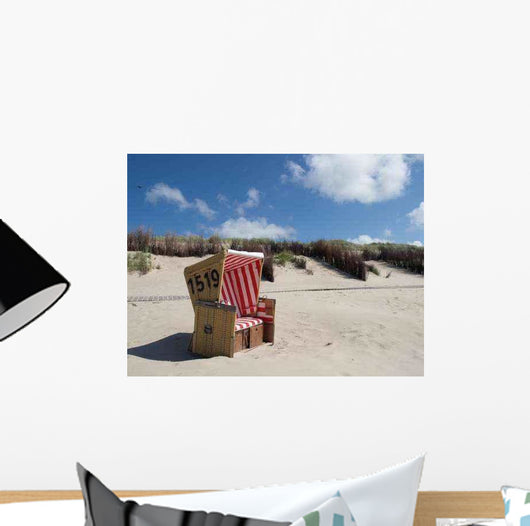 Lonely Beach Chair Wall Decal